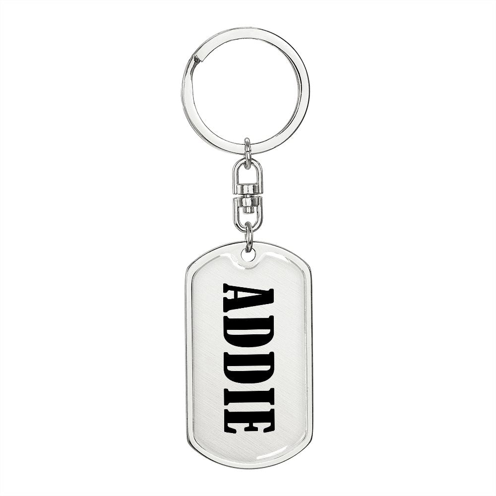 Addie v01 - Luxury Dog Tag Keychain
