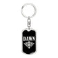 Dawn v02a - Luxury Dog Tag Keychain