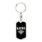 Kathy v02a - Luxury Dog Tag Keychain