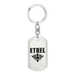 Ethel v01a - Luxury Dog Tag Keychain