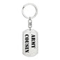 Army Cousin - Luxury Dog Tag Keychain