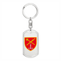 Operational Command South (Ukraine) - Luxury Dog Tag Keychain