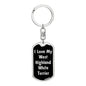 Love My West Highland White Terrier v5 - Luxury Dog Tag Keychain