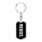 Muriel v02 - Luxury Dog Tag Keychain