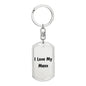 Love My Manx - Luxury Dog Tag Keychain