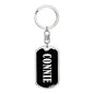 Connie v02 - Luxury Dog Tag Keychain