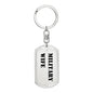 Military Wife - Luxury Dog Tag Keychain