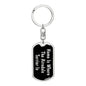 Airedale Terrier's Home v2 - Luxury Dog Tag Keychain