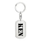Ken - Luxury Dog Tag Keychain