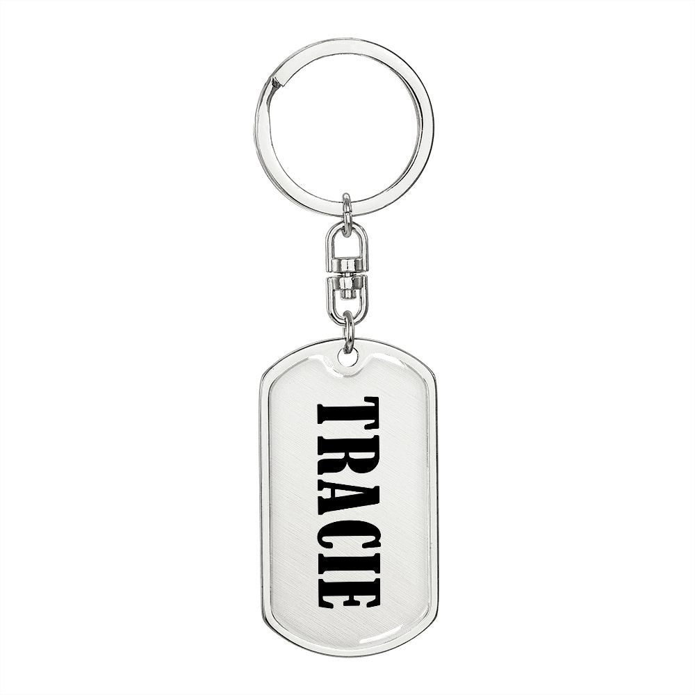 Tracie v01 - Luxury Dog Tag Keychain