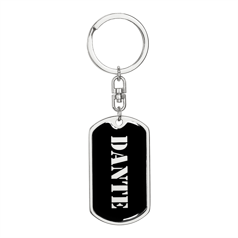 Dante v2 - Luxury Dog Tag Keychain