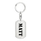 Matt - Luxury Dog Tag Keychain