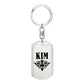 Kim v01a - Luxury Dog Tag Keychain