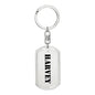 Harvey - Luxury Dog Tag Keychain
