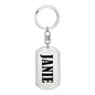 Janie v01 - Luxury Dog Tag Keychain