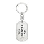 San Francisco Girl v4 - Luxury Dog Tag Keychain