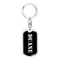 Duane v3 - Luxury Dog Tag Keychain