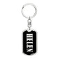 Helen v02 - Luxury Dog Tag Keychain