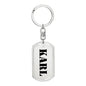 Karl - Luxury Dog Tag Keychain