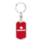 Canada Dad - Luxury Dog Tag Keychain