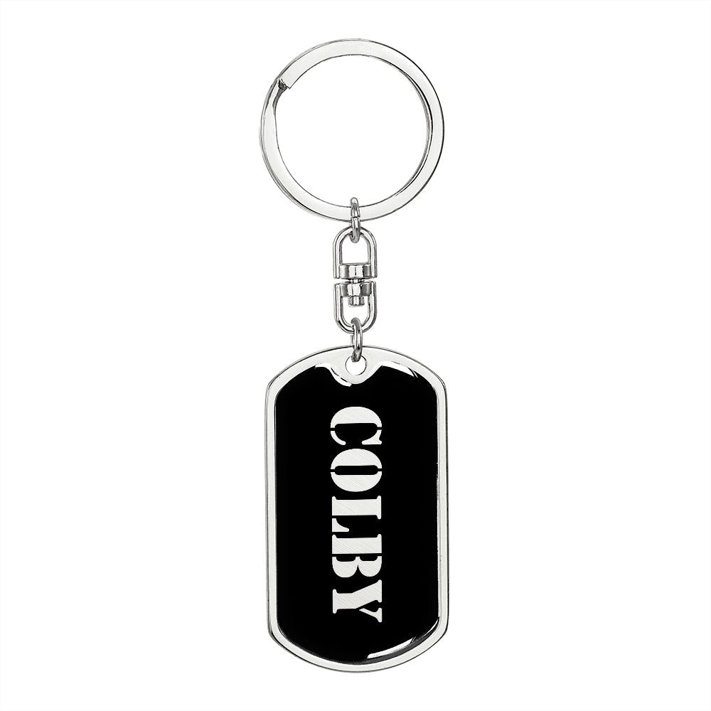 Colby v2 - Luxury Dog Tag Keychain