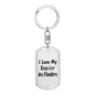 Love My Bouvier des Flandres - Luxury Dog Tag Keychain