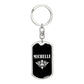 Michelle v02a - Luxury Dog Tag Keychain