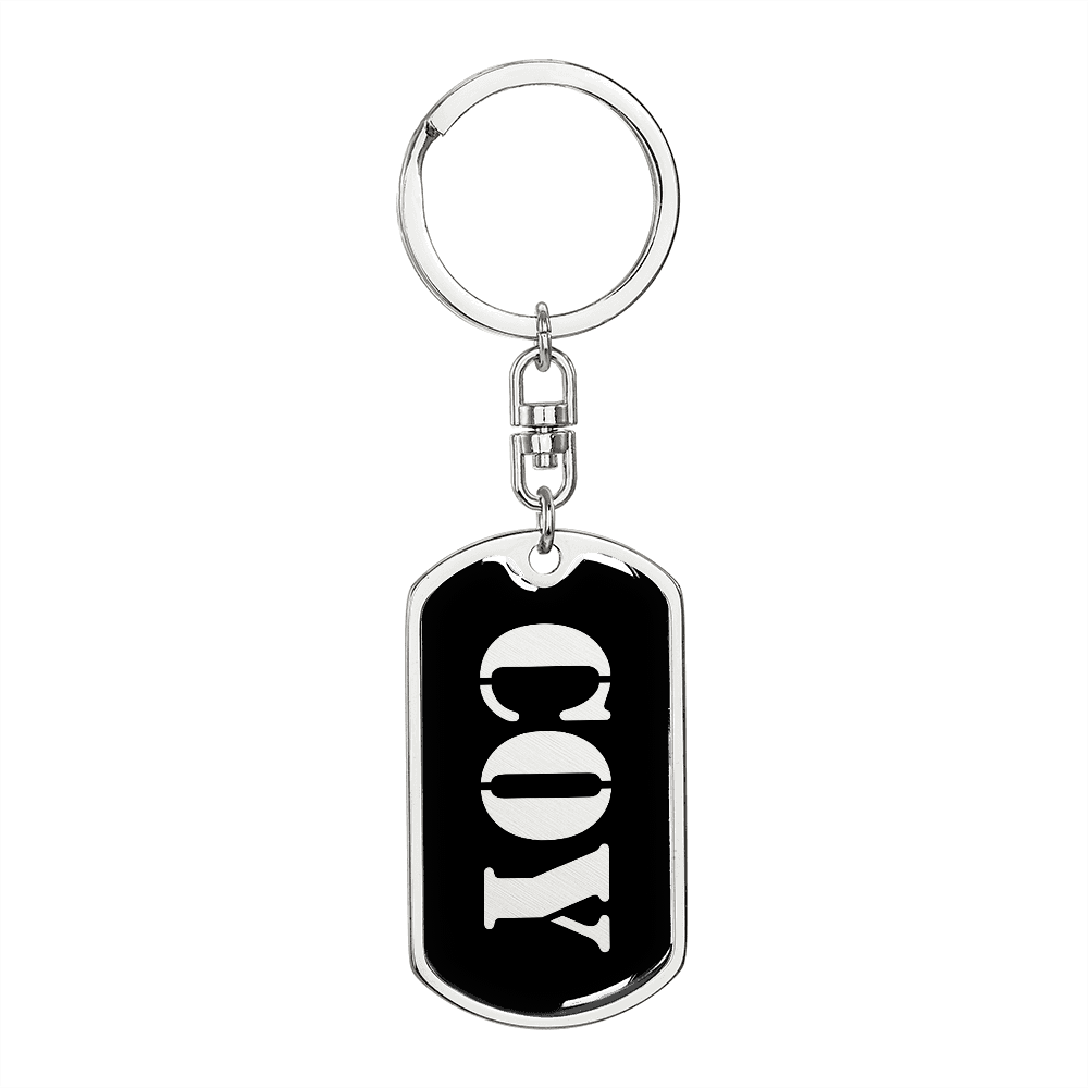 Coy v2 - Luxury Dog Tag Keychain