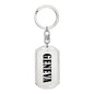 Geneva v01 - Luxury Dog Tag Keychain