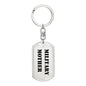 Military Mother - Luxury Dog Tag Keychain