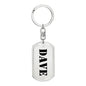 Dave - Luxury Dog Tag Keychain
