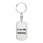 Love My Nebelung - Luxury Dog Tag Keychain