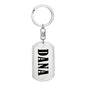 Dana v01 - Luxury Dog Tag Keychain