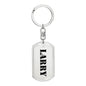Larry - Luxury Dog Tag Keychain