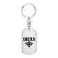 Sheila v01a - Luxury Dog Tag Keychain