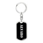 Alvaro v3 - Luxury Dog Tag Keychain