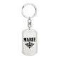 Marie v01a - Luxury Dog Tag Keychain