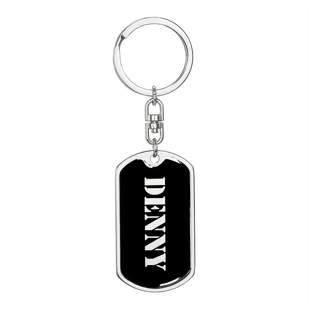 Denny v2 - Luxury Dog Tag Keychain