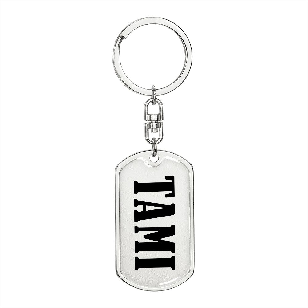 Tami v01 - Luxury Dog Tag Keychain