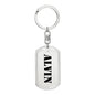 Alvin - Luxury Dog Tag Keychain