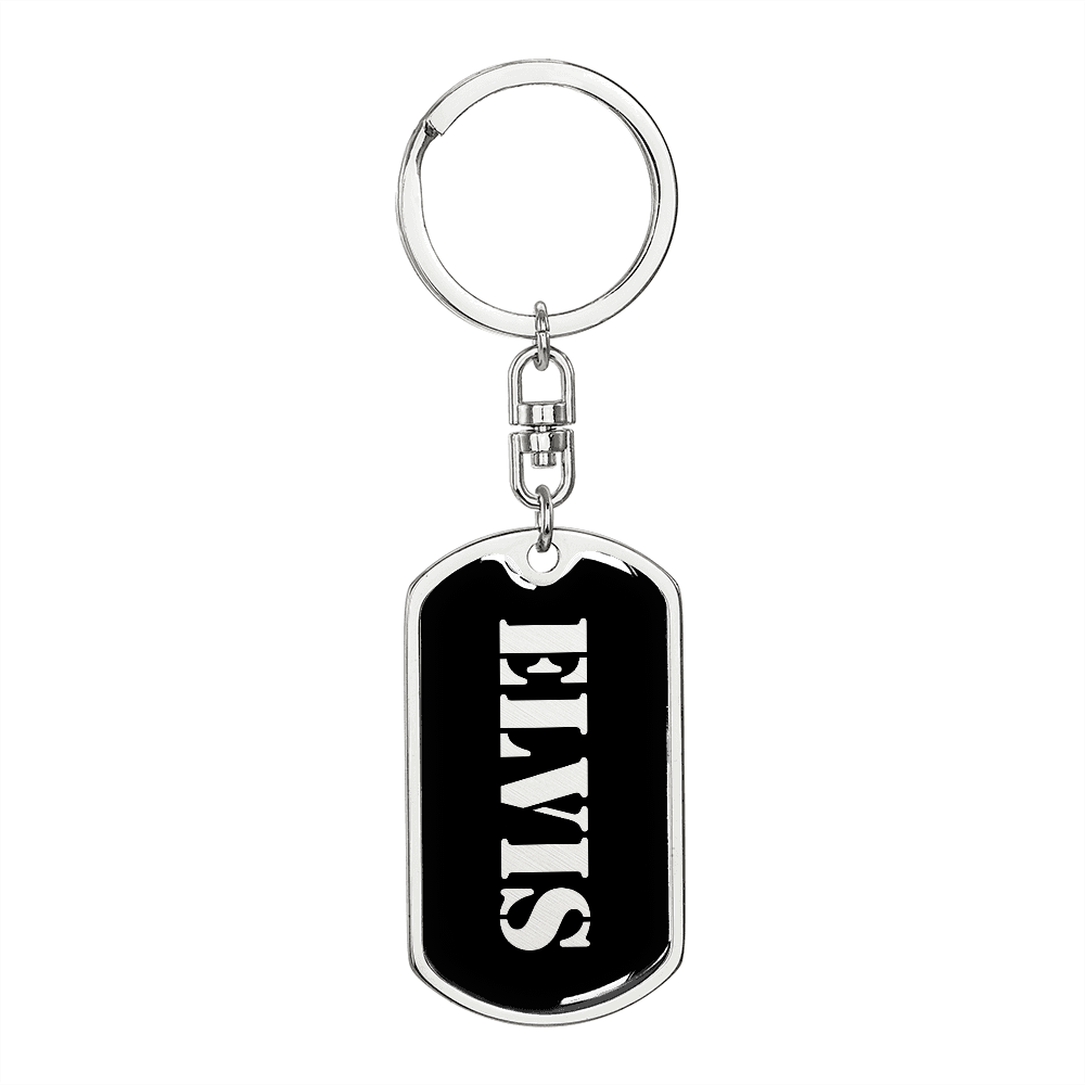 Elvis v2 - Luxury Dog Tag Keychain