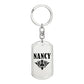 Nancy v01a - Luxury Dog Tag Keychain