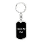 Love My Puli v5 - Luxury Dog Tag Keychain