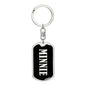 Minnie v02 - Luxury Dog Tag Keychain