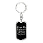 Love My Miniature American Shepherd v2 - Luxury Dog Tag Keychain