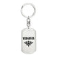 Virginia v01a - Luxury Dog Tag Keychain