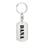 Dana - Luxury Dog Tag Keychain