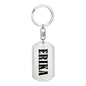 Erika v01 - Luxury Dog Tag Keychain