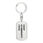 Coast Guardsman's Uncle - Luxury Dog Tag Keychain