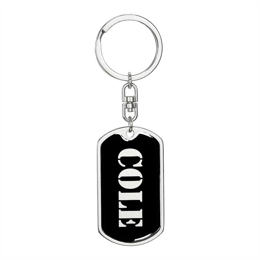Cole v2 - Luxury Dog Tag Keychain